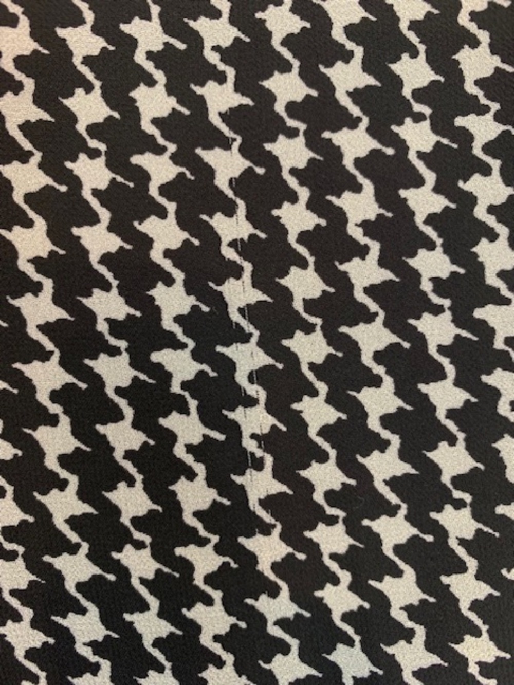 Kate Spade Elegant Chiffon Dress Houndstooth Black & White Women's Size 4 - Picture 11 of 14